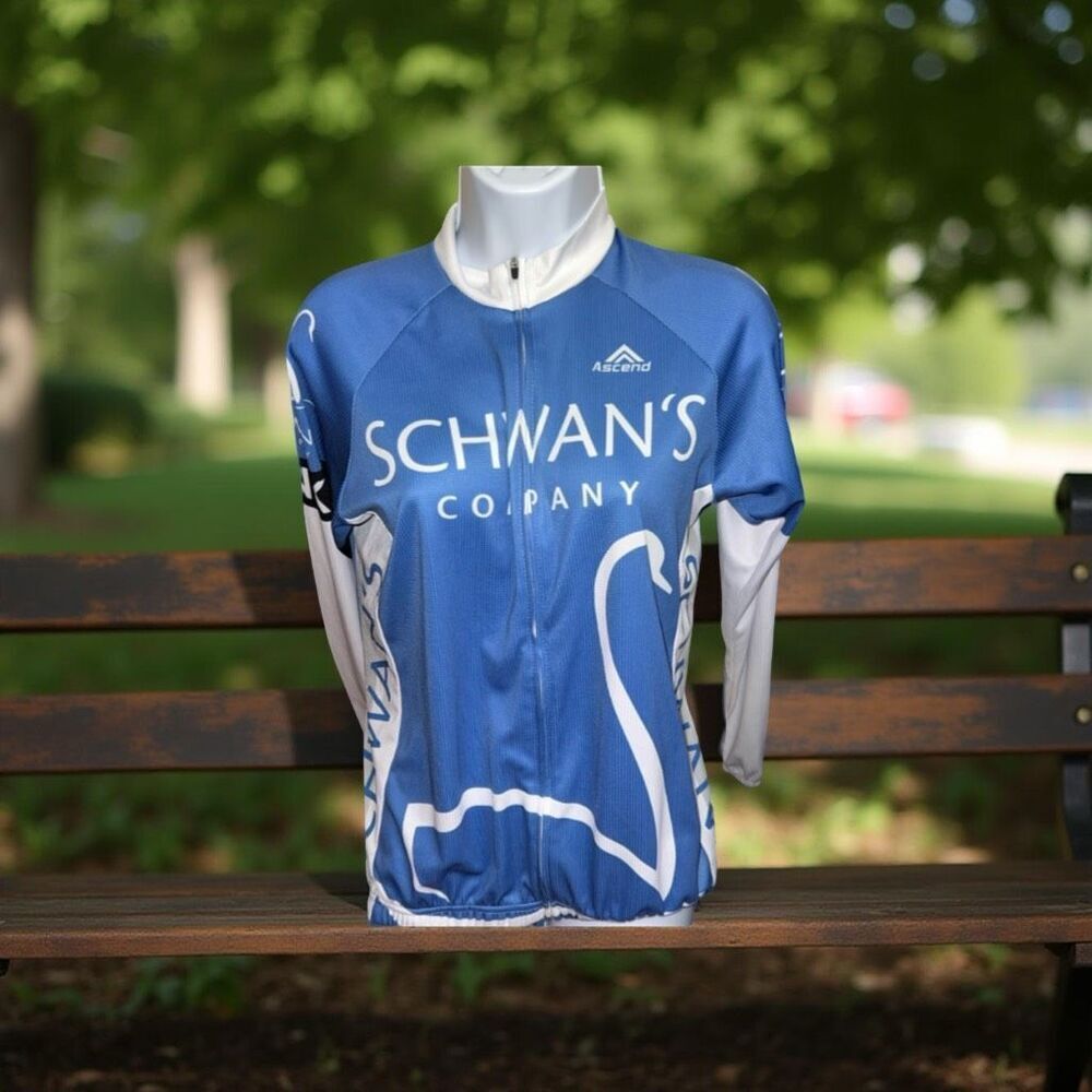 Women’s Evelate Club Schawns Long Sleeve Cycling Jersery Size Medium A2